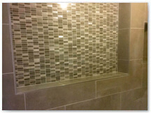Bathroom mosaic feature
