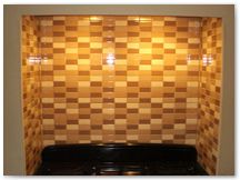 Ceramic kitchen wall tiling